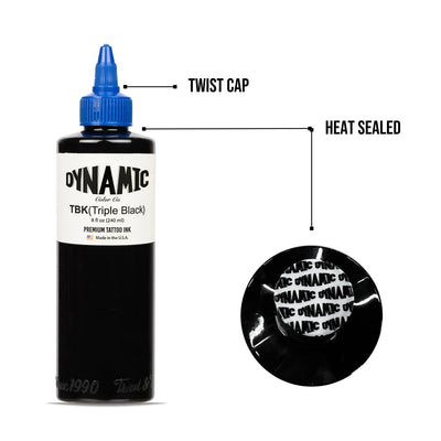 Dynamic Triple Black Tattoo Ink  - 8oz